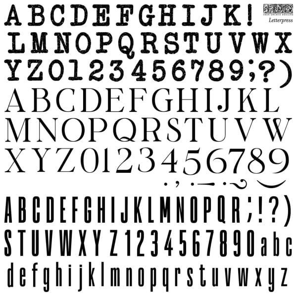 Dekoračná pečiatka IOD LETTERPRESS