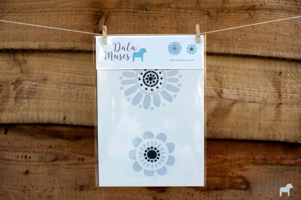 Folk Art Flowers Stencil - Image 4