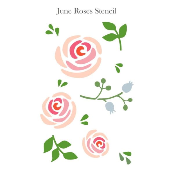 June Roses Stencil