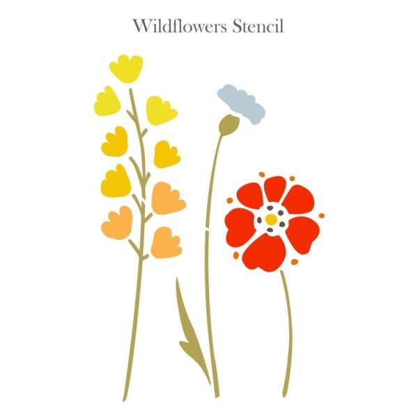 Wildflowers Stencil