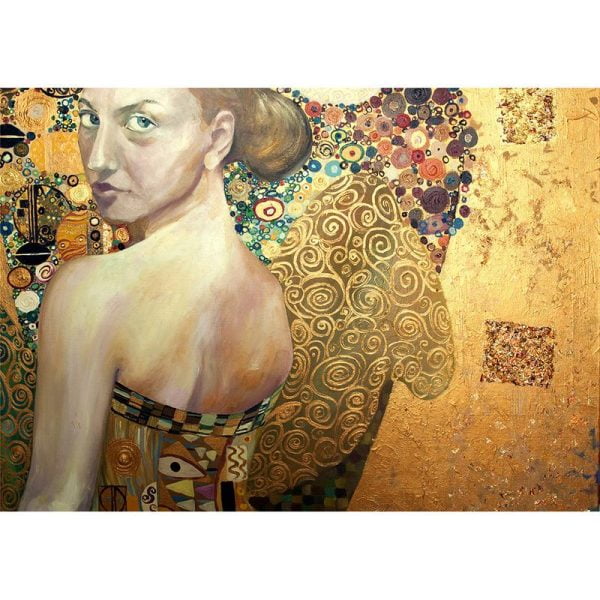 Beautiful Woman In Gold