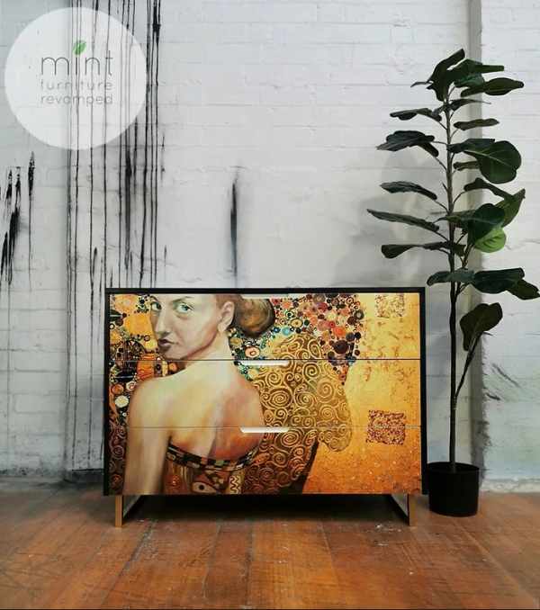 Beautiful Woman In Gold - Image 3