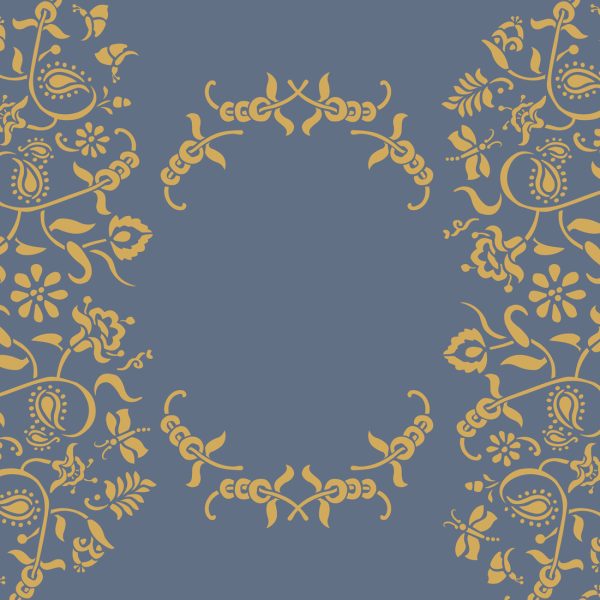 Šablóny (2ks A4) Paisley Floral Garland - Image 3