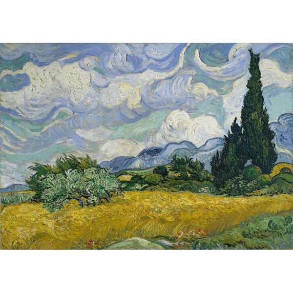 Wheatfields And Cypresses