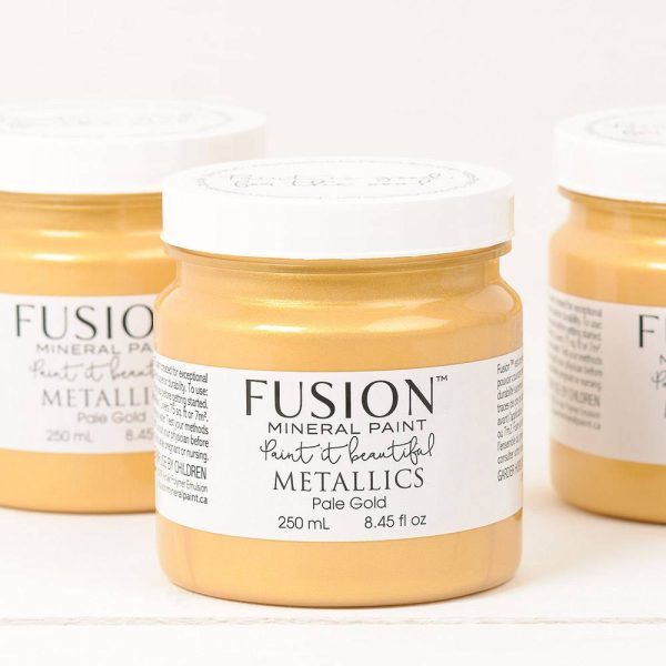 Minerálna farba Fusion Metallic Pale Gold - Image 2