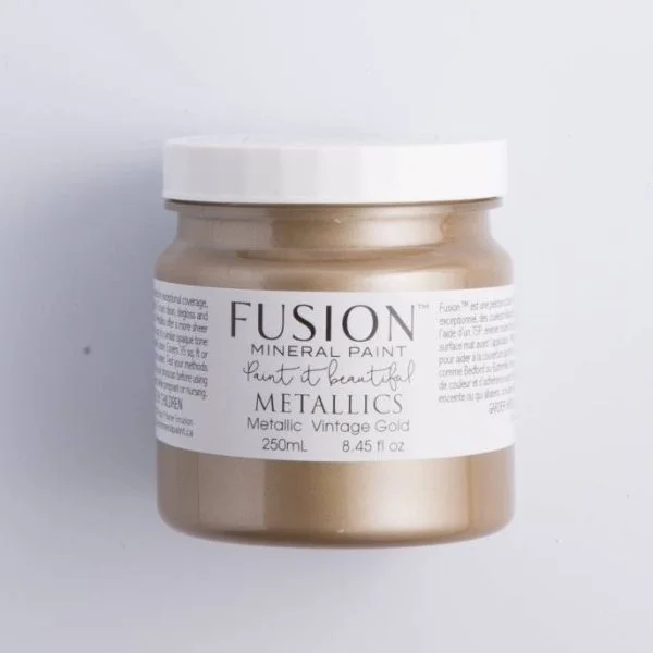 Minerálna farba Fusion Metallic Vintage Gold - Image 2