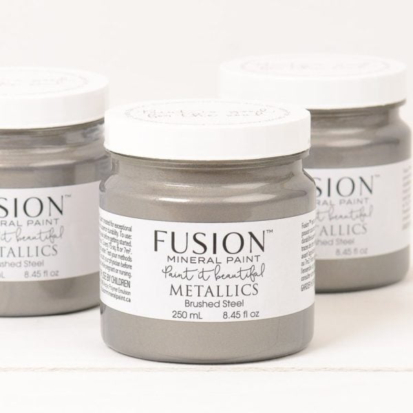 Minerálna farba Fusion Metallic Brushed Steel - Image 2