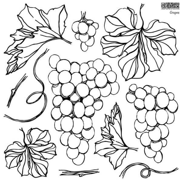 Dekoračná pečiatka IOD - Grapes