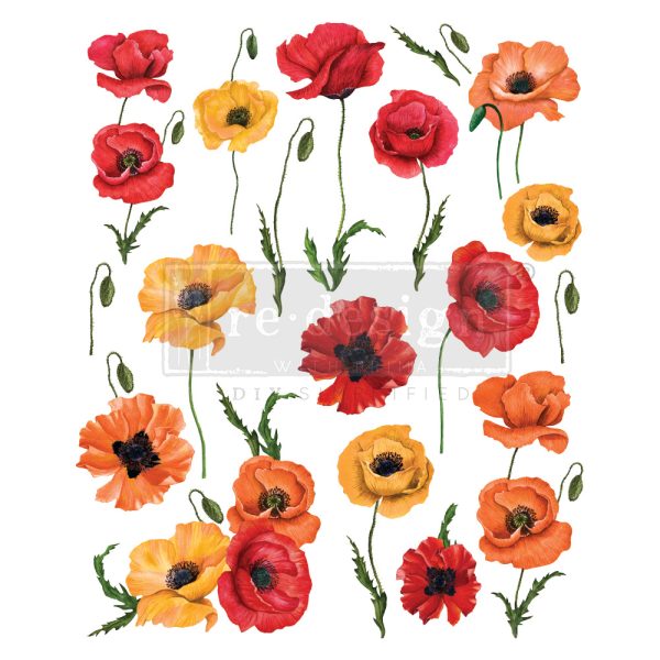 Transfer na nábytok Poppy Garden Redesign by Prima