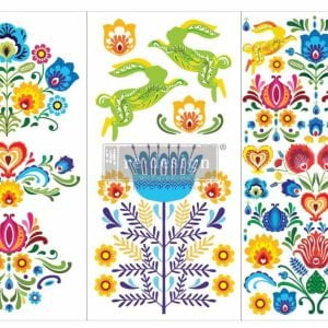 Transfer na nábytok FLORAL POLISH Redesign by Prima