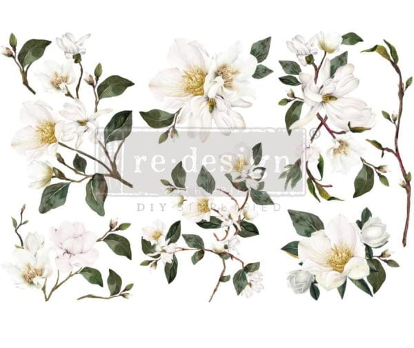 Transfer na nábytok WHITE MAGNOLIA Redesign by Prima