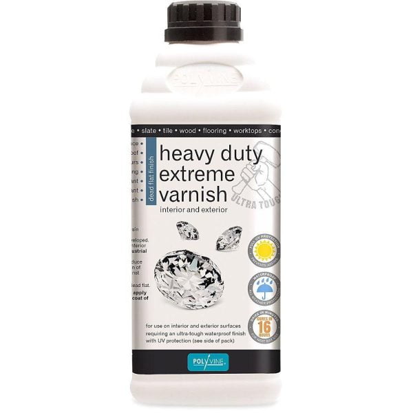 POLYVINE - Heavy Duty Extreme Varnish - Extra Matt  1000ml - lak na extrémne namáhané povrchy extra matný