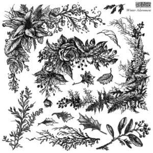 Dekoračná pečiatka IOD - sada Winter Adornment