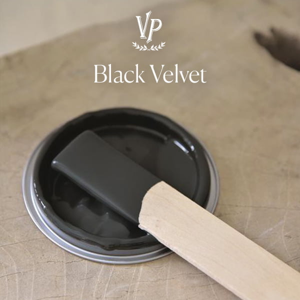 kriedová farba vintage paint black velvet