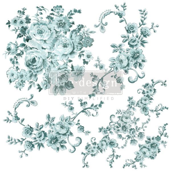 Transfer na nábytok Minty Roses - Image 2