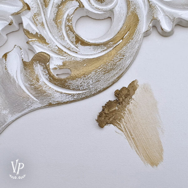 Prírodný vosk Vintage Paint - Metalický - Zlatý