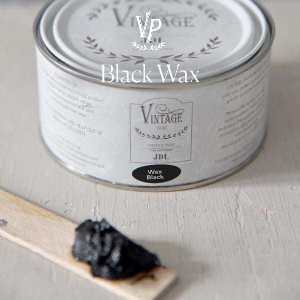 prírodný vosk vintage paint čierny