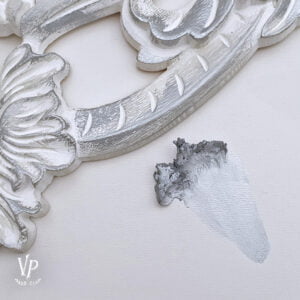 Prírodný vosk Vintage Paint - Metalický - Strieborný