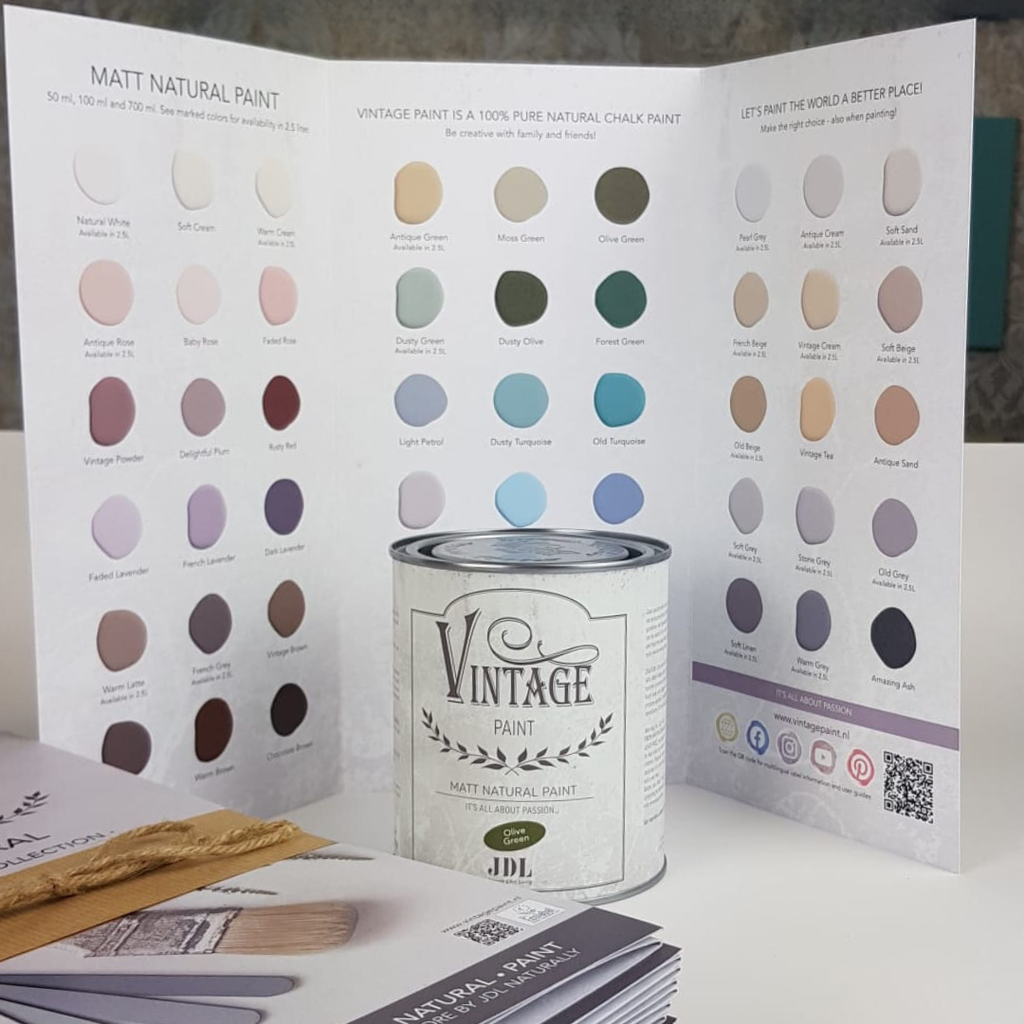 Vzorkovník Vintage Paint 69 odtieňov tlačený/maľovaný – Obrázok 5