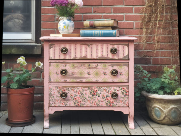 IOD Paint Inlay Lattice Rose - Image 2