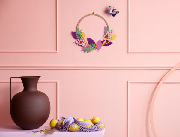 Jarný venček - Blossom Wreath - Farebné nástenné dekorácie - Image 3