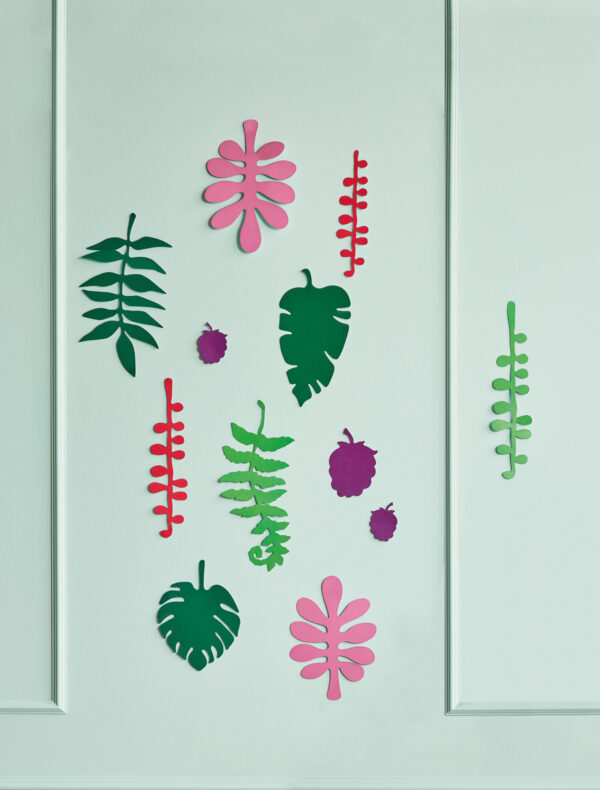 Tropické listy  - Tropical Leaves - Farebné nástenné dekorácie - Image 2
