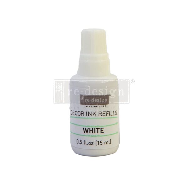 Atrament biely - náplň 15ml