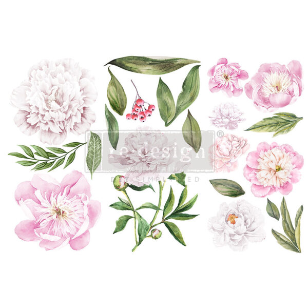 transfer na nábytok Morning Peonies