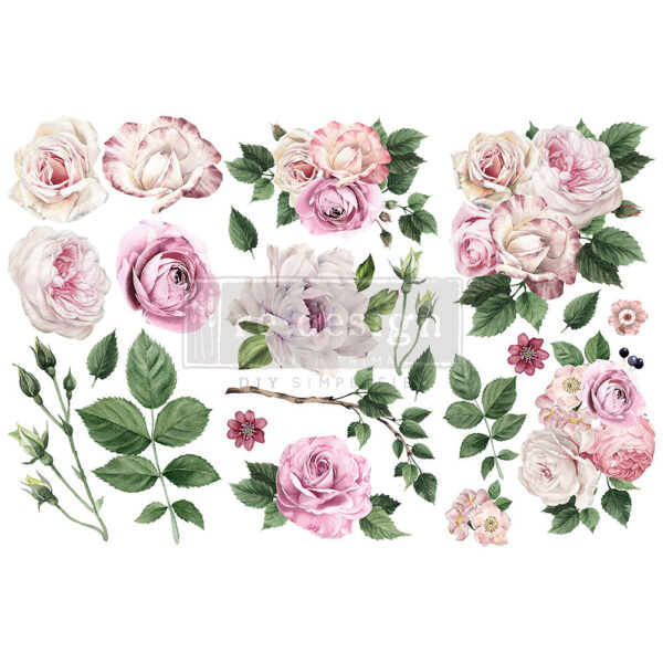 transfer na nábytok Delicate Roses
