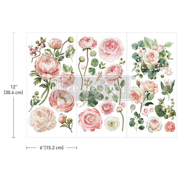 transfer na nábytok Blushing Blooms