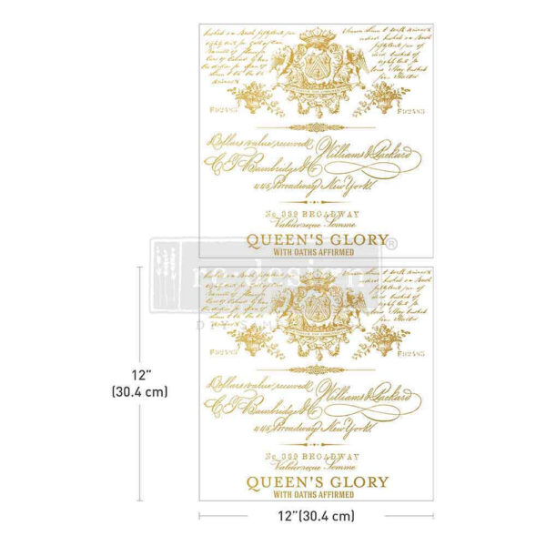 Transfer na nábytok Queen´s Glory od Redesign by Prima