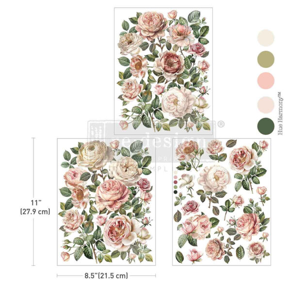Transfer na nábytok Blush Blossoms od Redesign by Prima
