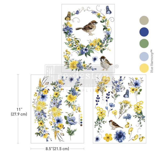 Transfer na nábytok Sunlit Aviary od Redesign by Prima
