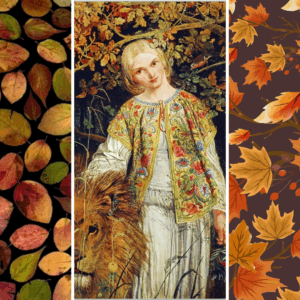 dekupáž Una and the Lion