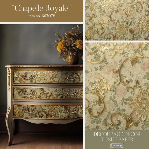 Papier na dekupáž Chapelle Royale od Redesign with Prima - Image 3
