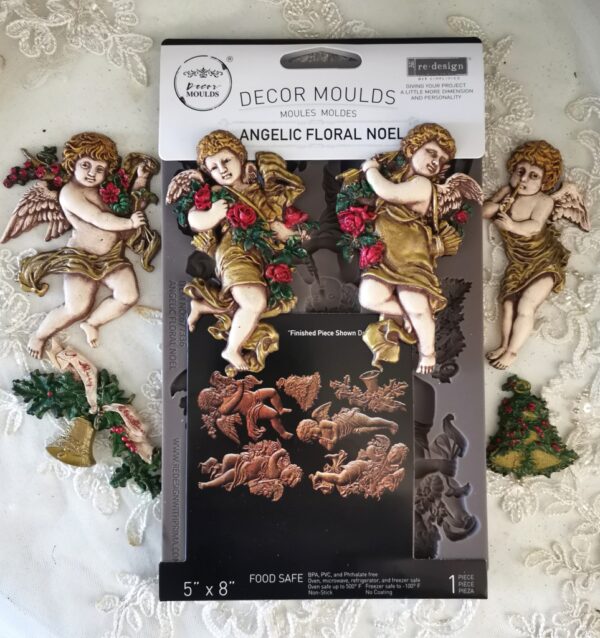 Forma na ornamenty Angelic Floral Noel – Obrázok 2
