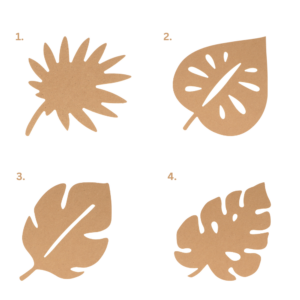 Tropické listy 25cm